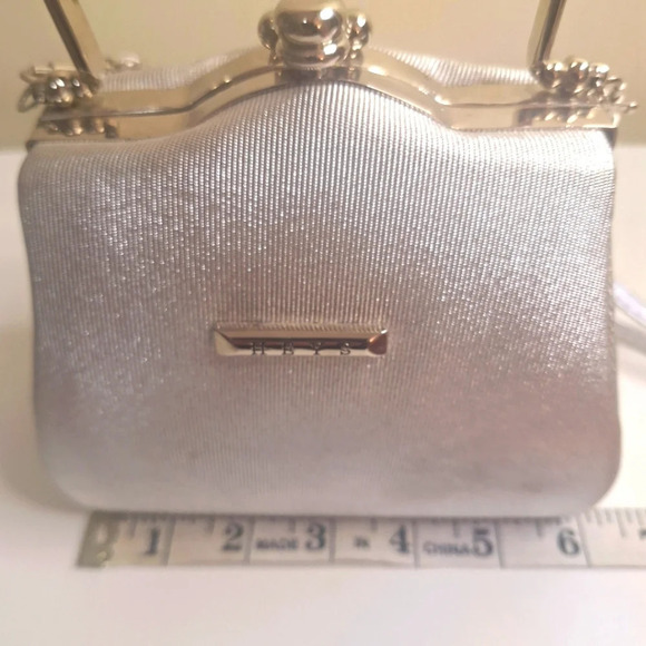 Heyes Y2K hard sided silver metallic mini cross body bag - Picture 13 of 15